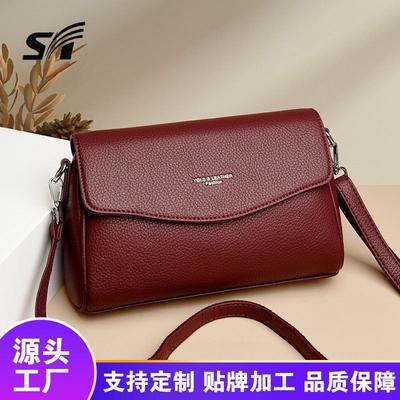 Modische Retro Messenger Damentasche, neue verschleißfeste mittelgroße Muttertasche, einfache und atmosphärische Pendler-Hand-Schultertasche