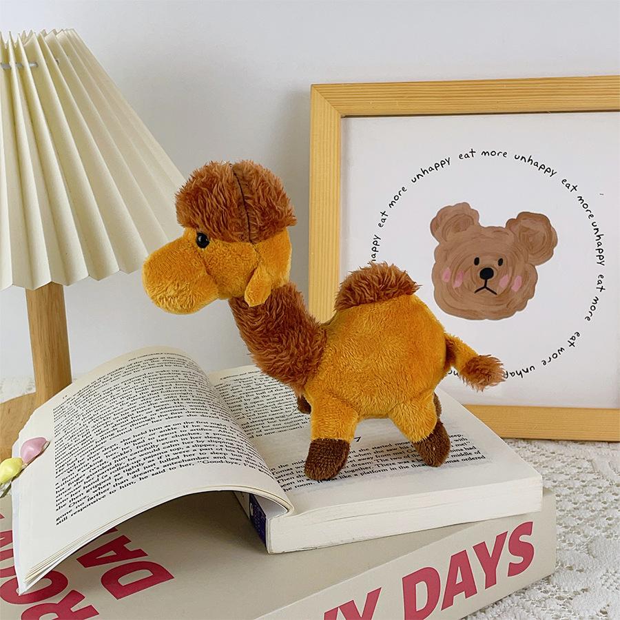 Simulated Camel Doll Plush Toys Schoolbag Pendant Dunhuang Desert Camel Doll Travel Creative Gifts