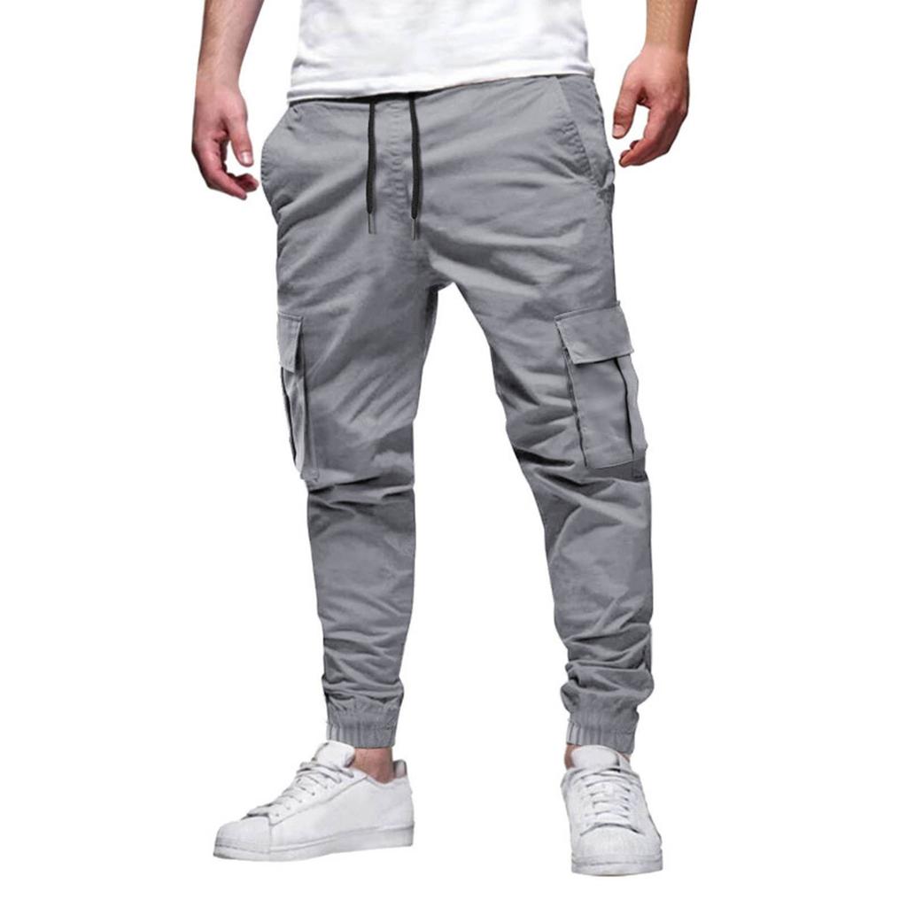Men's Outdoor Leisure Loose Multiple Pockets Workwear Sports Trousers