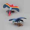 Realistic Pvc Parrot Figurines Set Of Six Colorful Decorative Animal Models