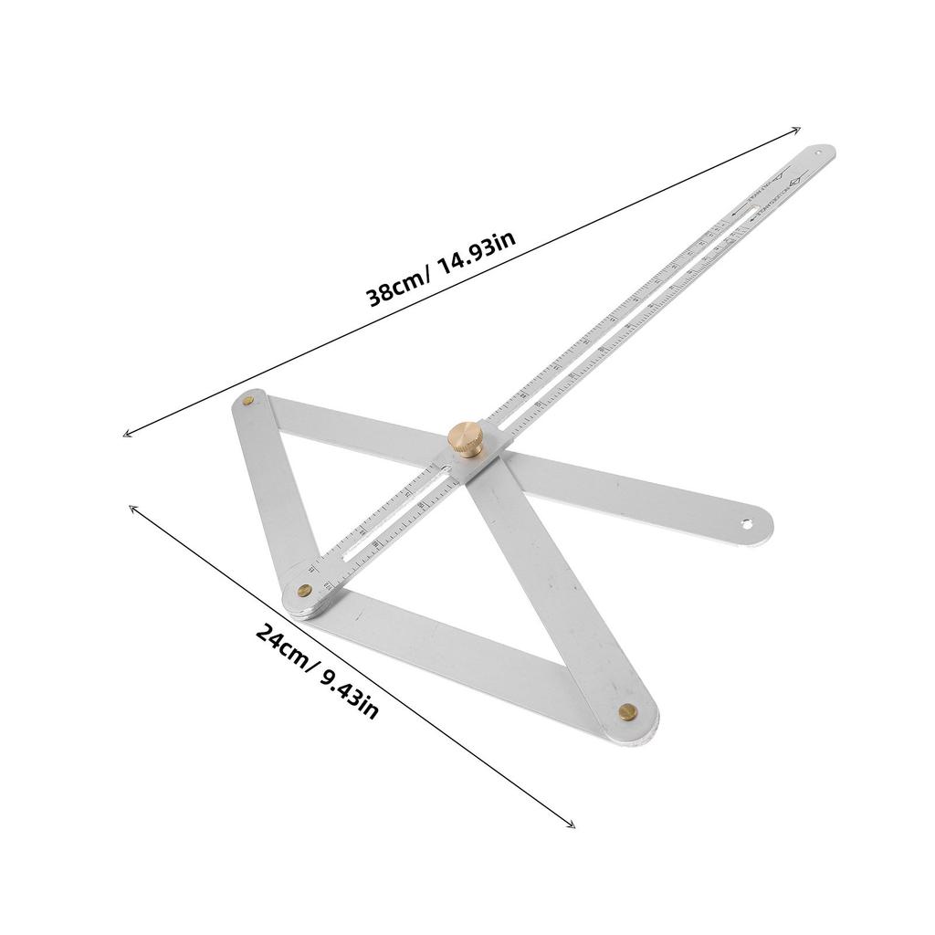 High Accuracy Stainless Steel Protractor Angle Finder Tool for Woodworking Miter Measuring Ruler Foldable Corner Gauge Angle