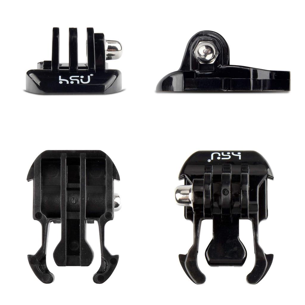 Kit de Acessórios de Montagem em Capacete HSU Kit de Montagem para Câmera de Ação Compatível com GoPro Hero e outras câmeras de ação 13/11/10/9/8/7/6/5 etc. (11 em 1)