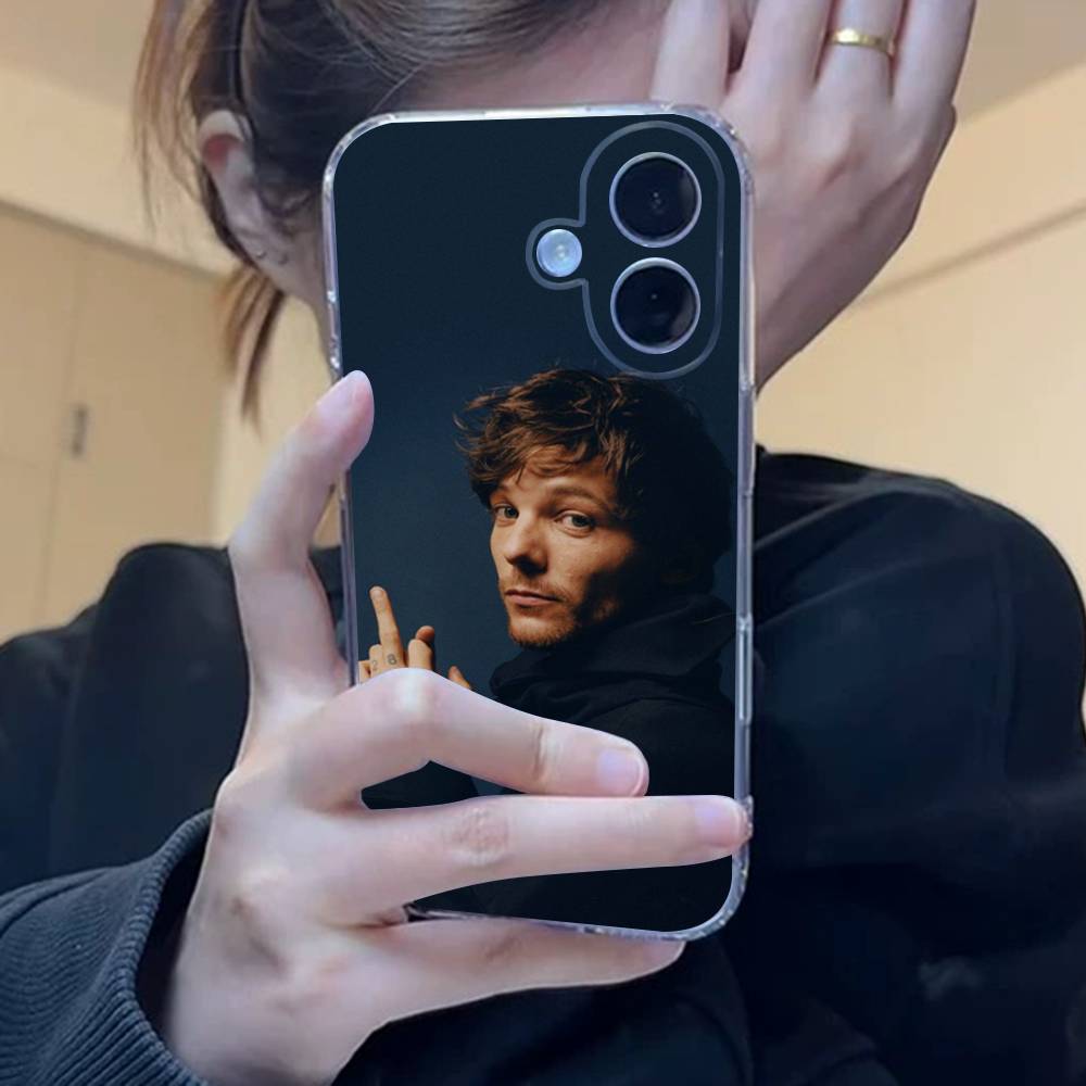 Singer L-Louis T-Tomlinson Clear Silicone Soft TPU Phone Case For iphone 17 16 15 14 Plus 13 12 Mini 11 Pro Max Shell Capa