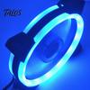 Universal 12cm 15LED Dual Aperture Silent PC Computer Case Cooling Fan Cooler