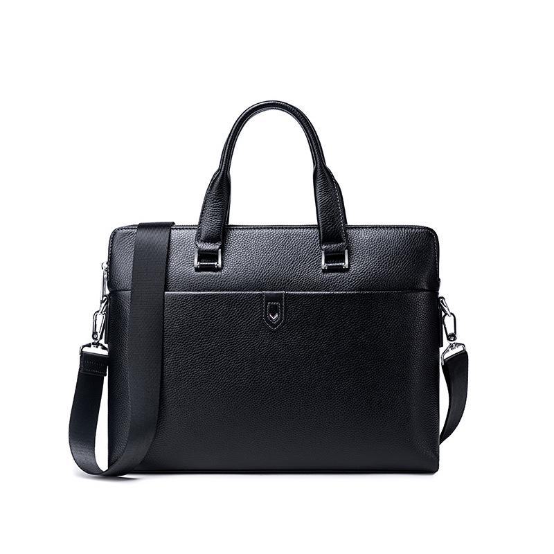 

Мужской деловой портфель из натуральной коровьей кожи: Модная, высококачественная, повседневная сумка для компьютера 5101-3