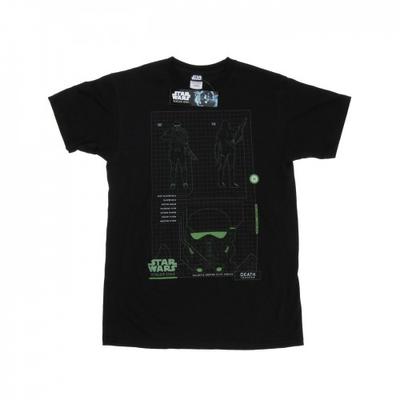 Camiseta esquemática masculina Rogue One Death Trooper