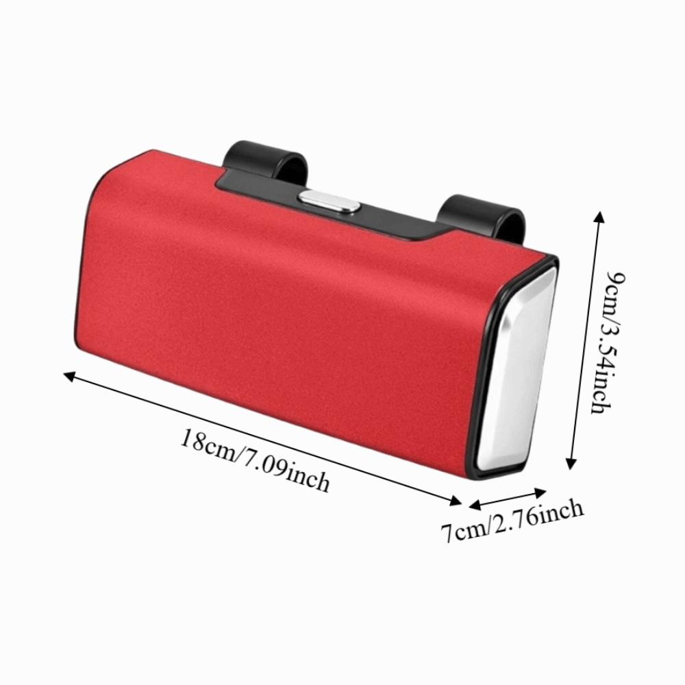 PU Leather Sun Visor Glasses Holder Glasses Protection Storage Box  Can Store AI Glasses