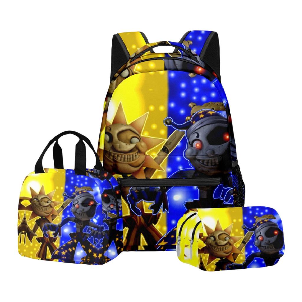Anime Peripheral Printed Backpack, Personalized Backpack Storage Bag,Three Piece Backpack Lunch Bag Pencil Case Set,School Supplies