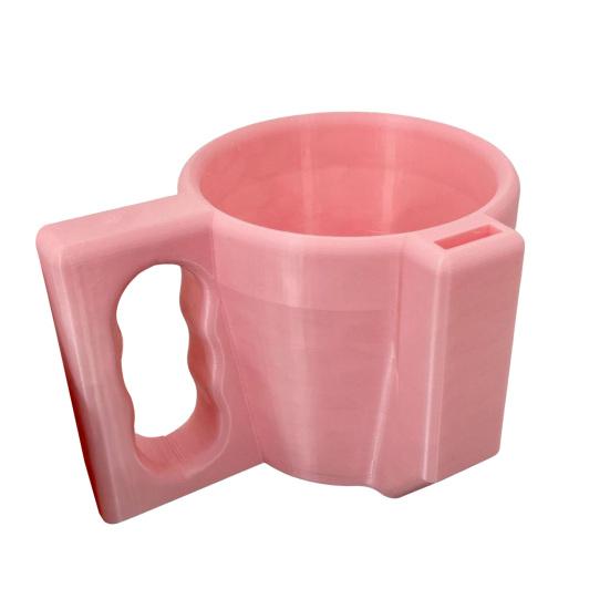 Suport pentru halbă de înghețată cu mâner și fantă pentru linguriță Îndepărtare ușoară Suport pentru pahare pentru înghețată Pachet halbă de capacitate mare Recipient pentru înghețată Suport pentru ceașcă pentru desert