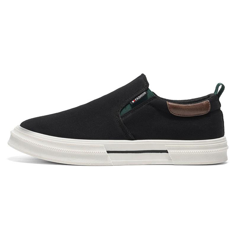 Mens Canvas Slip-On Loafers Casual Comfort Shoes Daily Wear