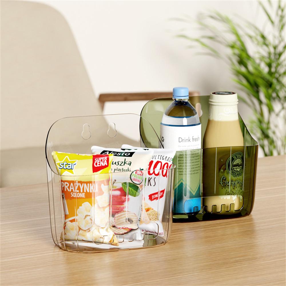 Stackable Storage Basket With Hook No Drilling Hanging Box House Container For Kitchen Bathroom Bedroom Accessories
