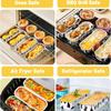 Mini Cake Pans with Lids and Spoons 200ml Non-Stick Foil Baking Pans Tins Reusable Aluminum Foil Loaf Pans for Home
