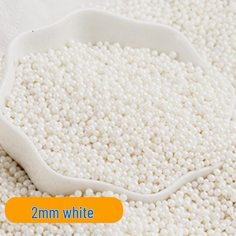 Decorações de Bolo de Pérolas de Açúcar Brancas, Douradas e Prateadas - Bolinhas Redondas para Confeitaria, Sorvete e Panificação - Pérolas de Açúcar Coloridas Mistas em Forma de Agulha.