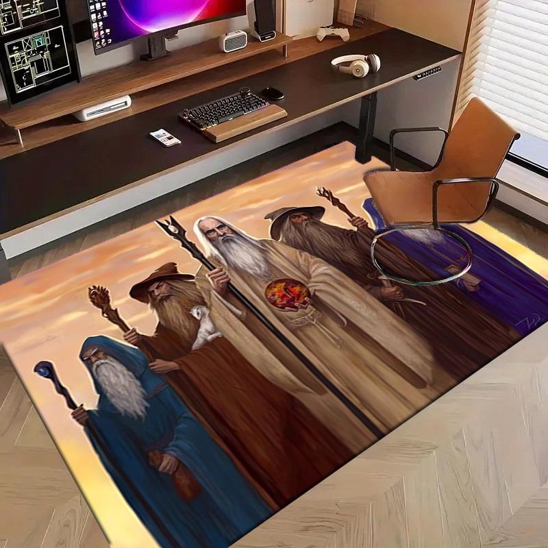1pc Office Carpet Chair Mats The Council of Elrond Perfect for Decorating Office Chairs, Living Rooms, Or Bedrooms,Polyester Carpet