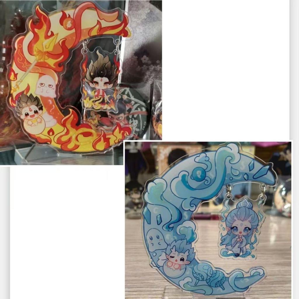 Creative Nezha Cartoon Acrylic Desktop Ornament
