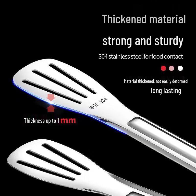 Zhaoran Extra Thick 304 Stainless Steel Food Tongs