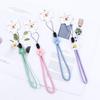 Rope Anti Lost Wrist Hand Lanyard Mobile Phone Lanyard Phone Hanging Rope Flowers Phone Strap