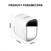 New 8L DeskTop Face Beauty Cosmetics Fridge Skin Care Goods Mirror Fridge Portable Car Refrigerator Freezer Cooler Warming Box For Home Use