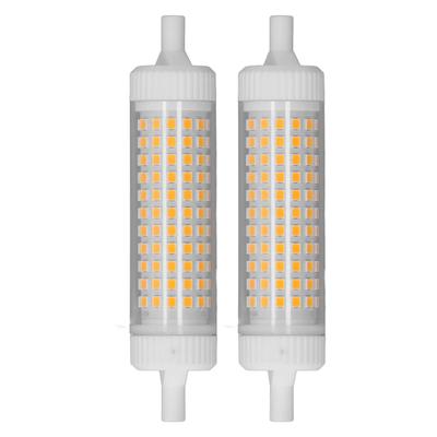 2Pcs R7S LED Lâmpada 118mm Regulável 15W 154 LEDs Dupla Extremidade Holofote para Casa Noite