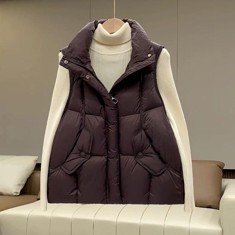 2025 Women's Lightweight Down Vest: Slimming Design, Stylish Outerwear
