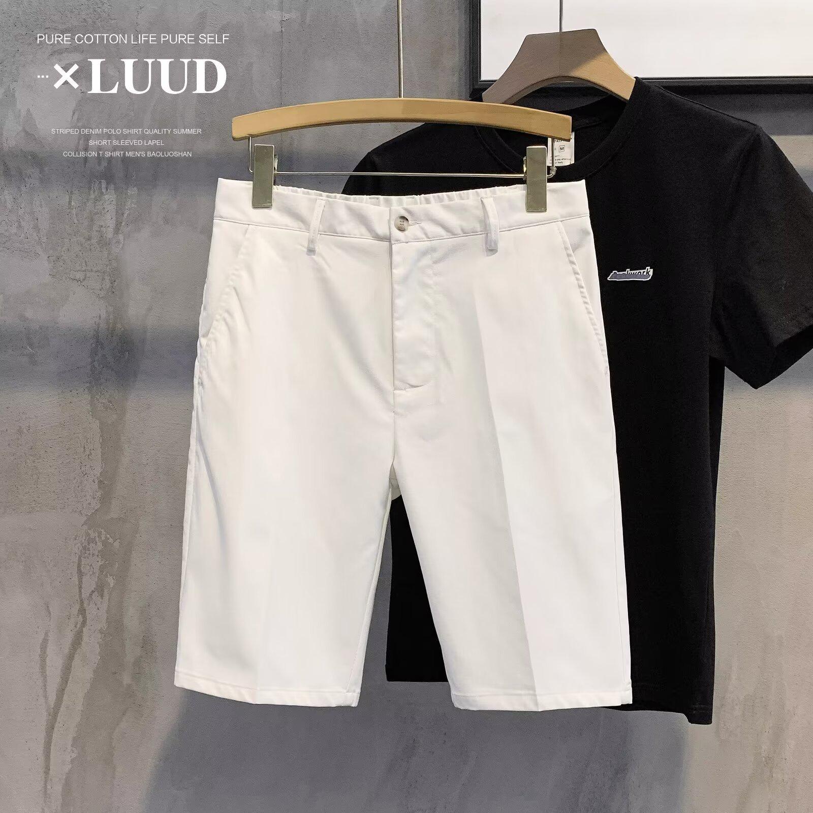 

Мужские повседневные летние шорты облегающего кроя в корейском стиле — нежелезные, однотонные, легкие. 29