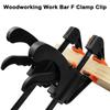 Holzbearbeitung Werkbank F-Klammer Clip-Set Schnellratsche Schnellspanner Holzbearbeitung DIY Schreiner-Gadget Handwerkzeuge