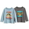 27Kids Korean Style Cartoon Dinosaur Long Sleeve T-Shirt for Boys - Children's Base Layer Baby Clothes