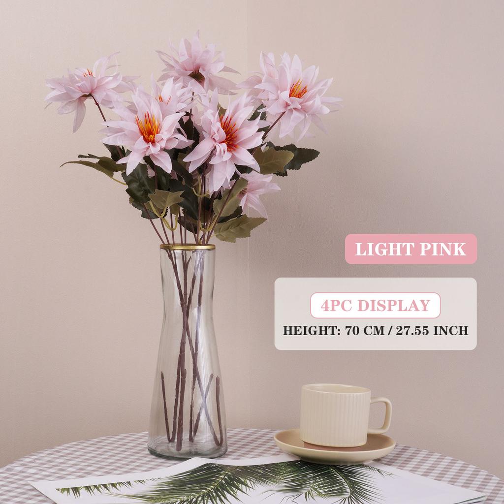 Artificial Flower Silk Single Flower Wedding Beautiful plant  for Room Home Christmas Decoration 70cm/27.55inch