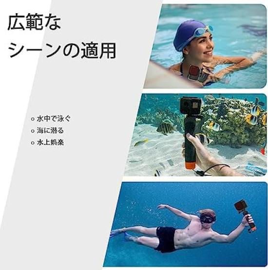 FitStill Floating Hand Grip Waterproof Monopod for GoPro Hero DJI Action 5 Insta360 Ace Pro and other action cameras Underwater Selfie Pole Stick