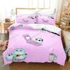 New 3D Print Anime Blue Hamham Bedding Set Bedroom Soft Modern Bedspreads Comefortable Duvet Cover Quilt Cover And Pillowcase