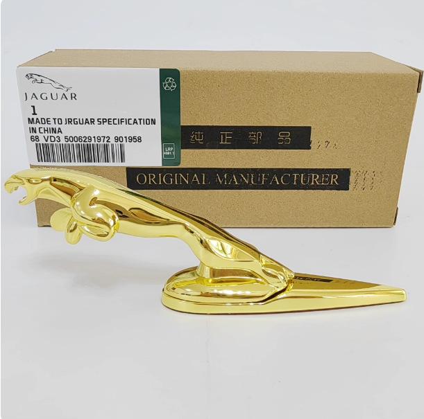 Emblema Cofano Jaguar Metallo Distintivo 3D per XJ XF F-TYPE Ornamento Cofano Logo Anteriore-Piccolo
