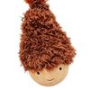 Wobbling Cat Toy Wooden Base Cat Teaser with Feathers Interactive Wobble Cat Kicker Toy for Cat Patting Solo Entertainment