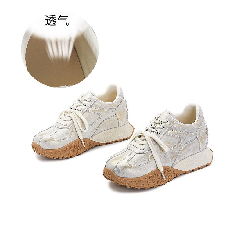 

Inner height increase 6cm small size 323334 autumn new dad shoes sports shoes versatile 40 серебряный