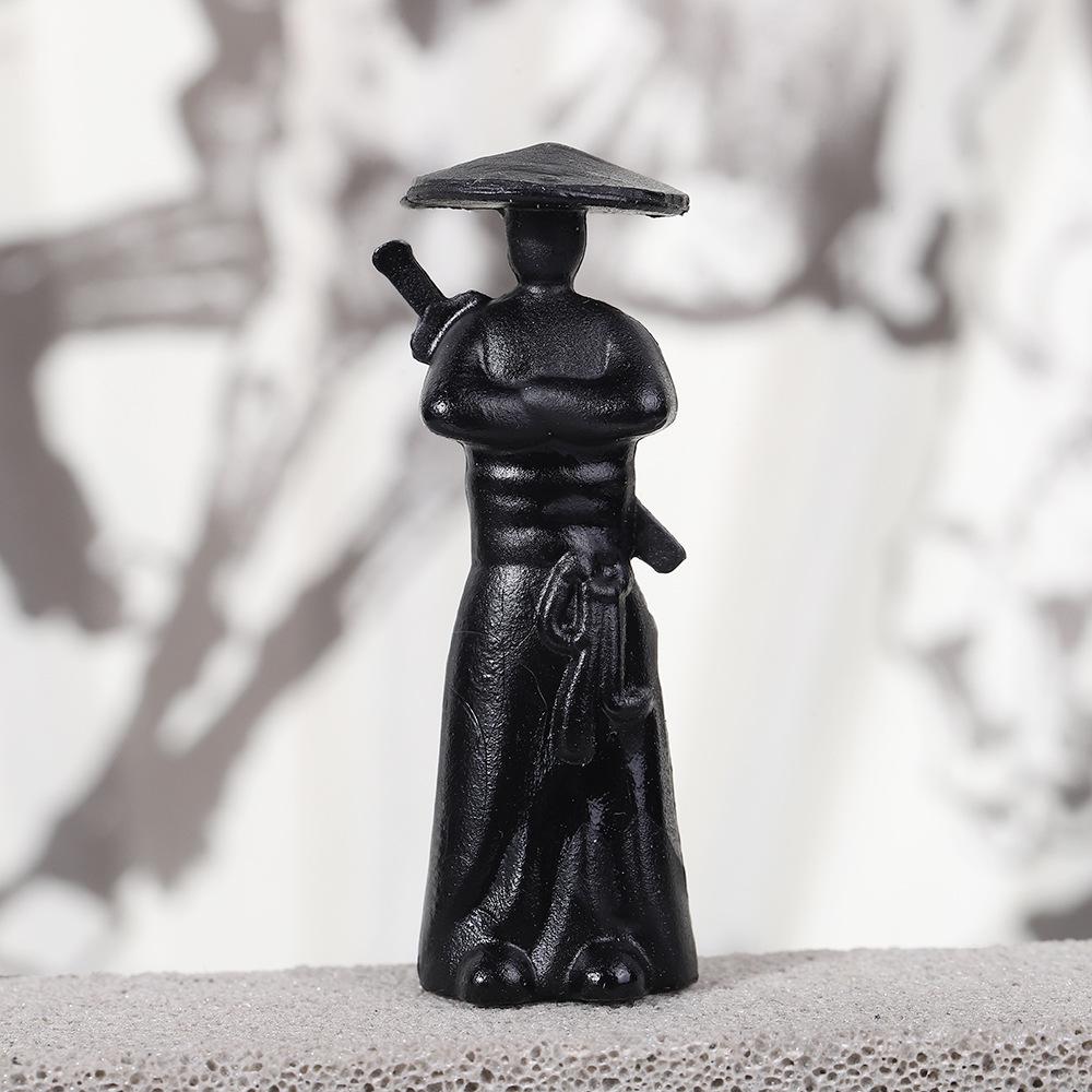 Jianghu Ancient Style Knight PVC Martial Arts Swordsman Desktop Ornament