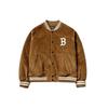 MLB Loose Comfortable Corduroy Baseball Jacket Unisex Jackets Beige 3AJP02016-43BRS