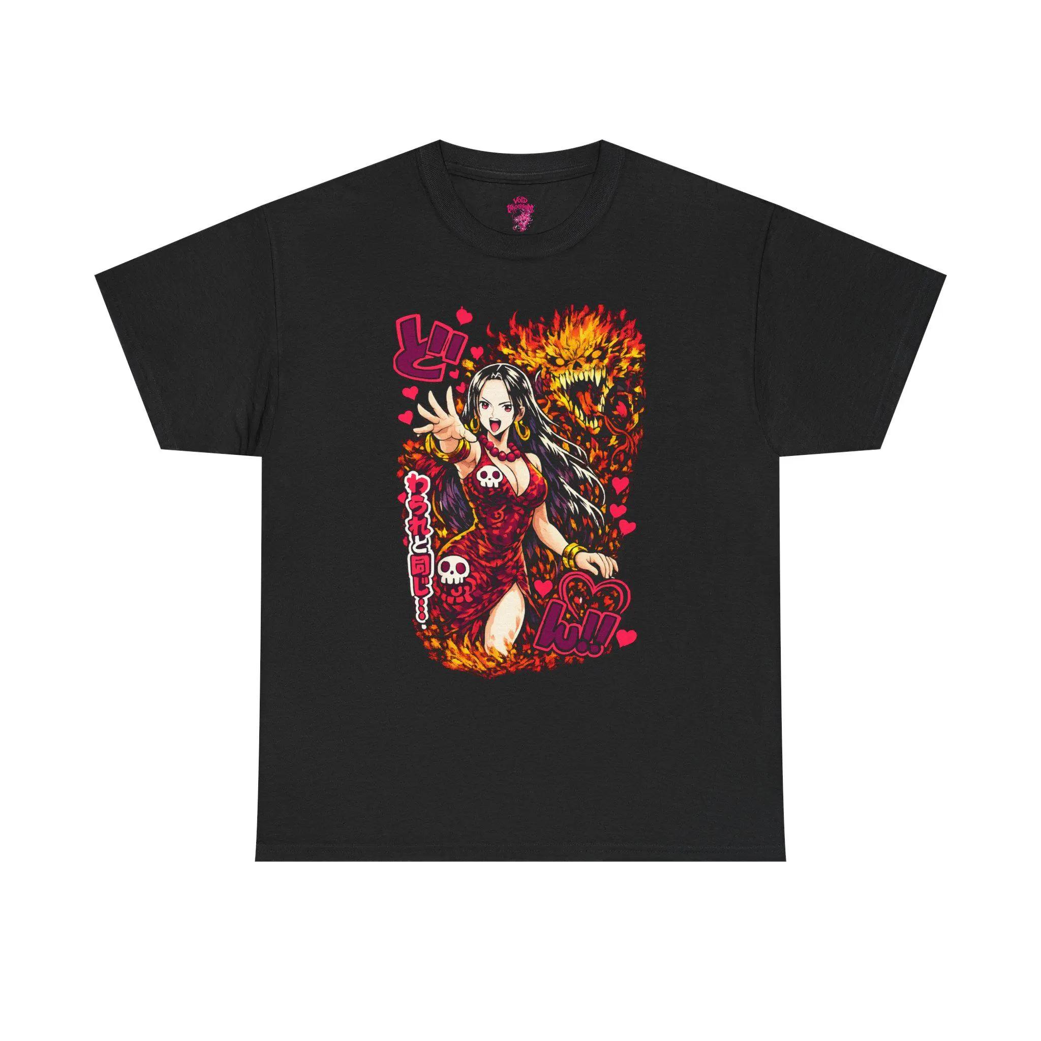 2026 NEW Cotton Summer Relaxing for Unisexs Tshirt Boa Hancock One Piece TShirt Anime Marineford Pirate Empress Tee M