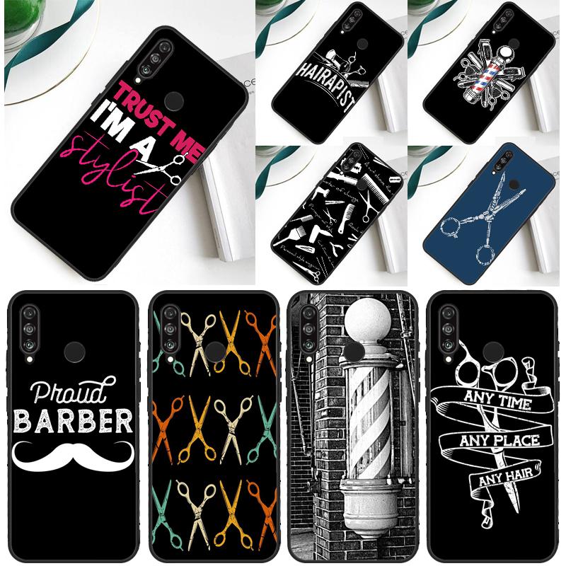 Hairdresser Barber Scissors For Huawei Nova 12s 12i 11i 5T 9 10 SE Y91 Y90 Y60 Y70 Y72 Y61 P60 Pro P20 P40 P30 Lite Case