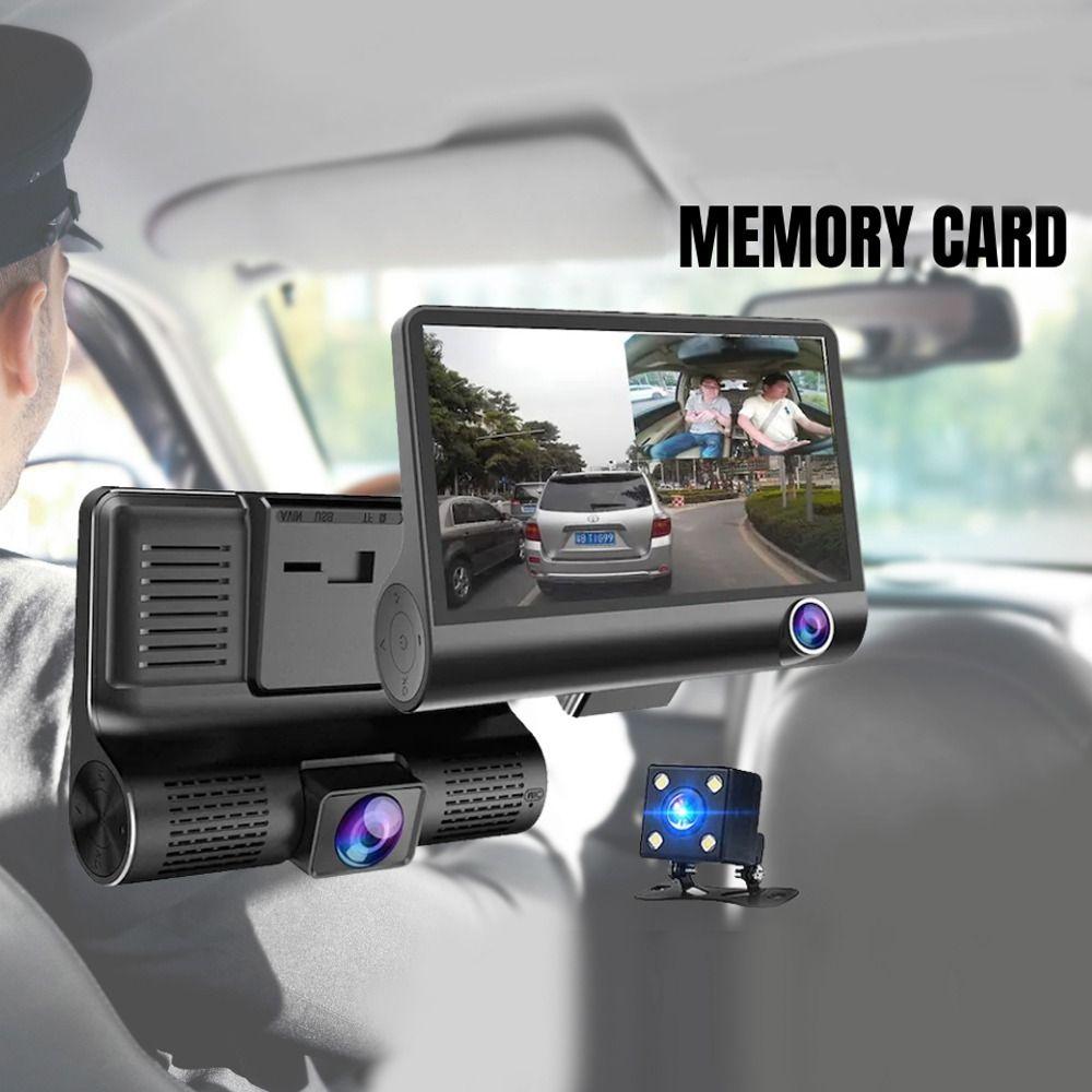 Full HD 3-Lens Dash Cam 1080P Rear Camera Professional Car DVR Recorder for Car
