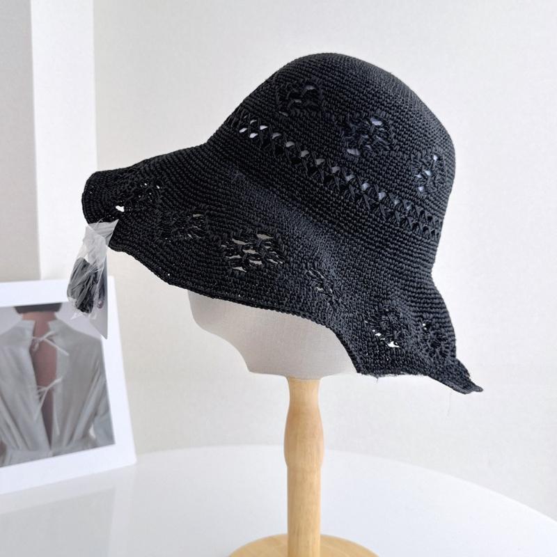 

Women s Summer Fisherman Hat Breathable Sun Protection Foldable Wide Brim Beach Sun Hat for Outdoor Travel Fashion Accessories Q56-58CM чорний