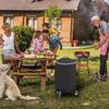 Practical Round BBQ Grills Cover Ultraviolets Resistant Tearproof With Portable Handle And Bottom Foot Sleeves