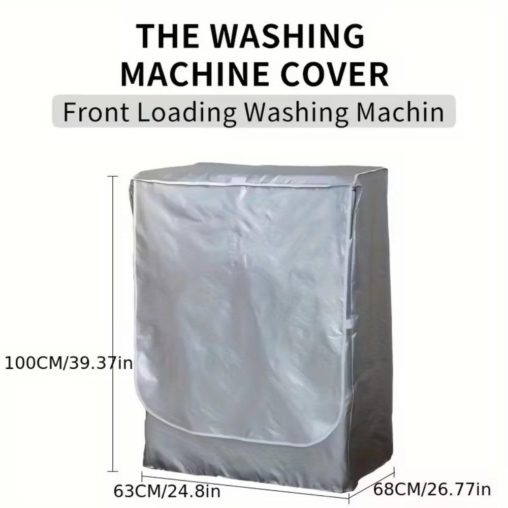 Universal Drum Washing Machine Cover Waterproof Elastic UV Resistant Cover Dustproof Appliance Protector Fits Multiple Brands