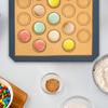 4Pcs Macaron Baking Mats Non Stick Silicone Macaroon Baking Sheet Reusable Heat-Resistant Cookie Oven Liner for Kitchen Baking