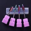 Rainbow Coating Nail Drill Bits Tungsten Carbide Bits Rotary Burr Manicures Drill Accessories Nail Electric Beauty Tools