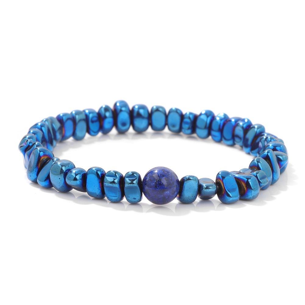 

JYL TS Bracelet Beaded Handmade Versatile Boosts Charm & Timeless Appeal blue plating блідо-червоно фіолетовий колір
