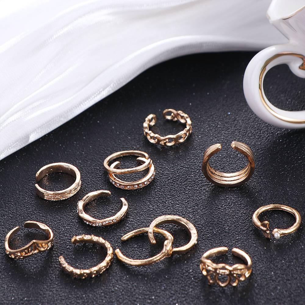 Fish Tail Fashion Jewelry Women Toe Ring Korean Style Toe Ring Open Ring Vintage Foot Ring Set