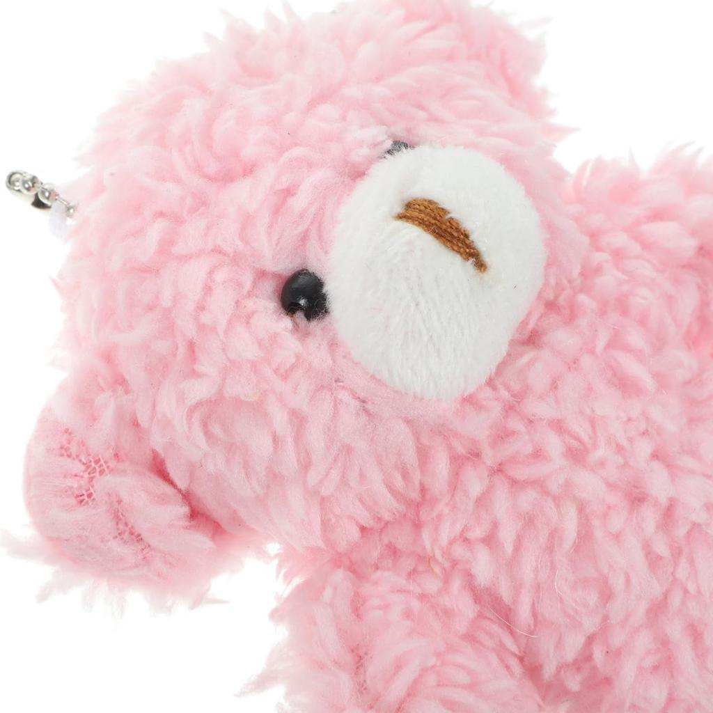 CALLARON 12-Piece Set of Stylish and Cute Bear Keychains and Small Plush Toys, Bag Charms, Perfect for Girls, Graduations, Christmas, or as a Keepsake