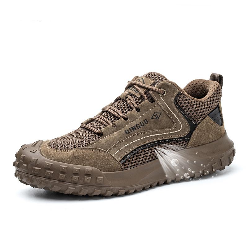 Zapatos de Seguridad para Hombre para Trabajo Indestructibles Resistentes al Desgaste Zapatillas de Trabajo Plantilla de Kevlar Puntera de Acero Protectora Botas de Seguridad