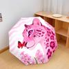 Pinkleopard Pattern Pattern New Style Umbrella, 1 Piece Automatic Folding Umbrella, Portable Travel Umbrella, Outdoor Umbrella, Birthday Gift