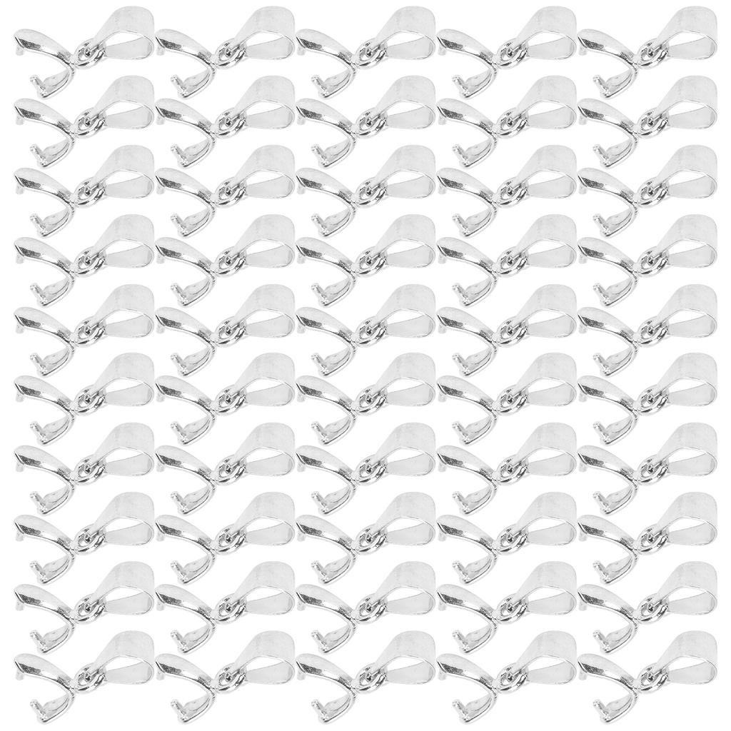 50Pcs Pendant Buckle Connector Pinch DIY Making Charm Connection Emerald Clip Craft Supplies