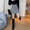 Petite Plaid High-Waist A-Line Skirt: Summer 2024 Hip-Hugging Short Design